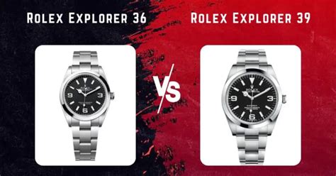 Rolex Explorer 36 vs. Rolex Explorer 39: A Tale of Two Legends.